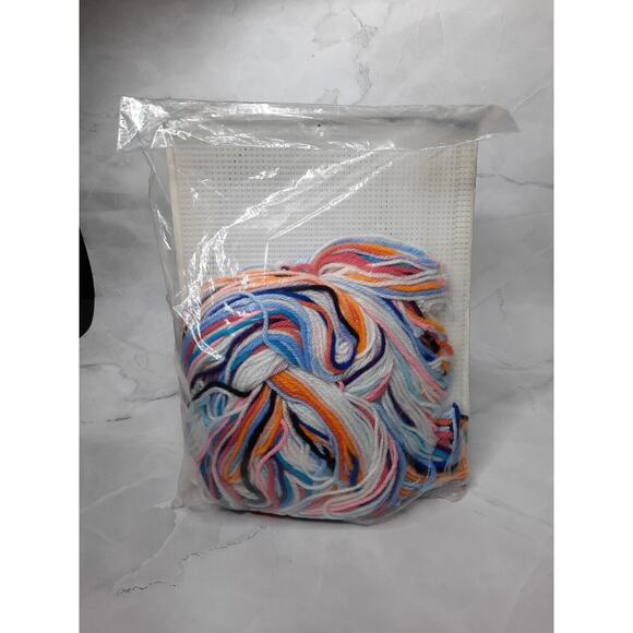 1990 Needlecraft ALA Mode Plastic Canvas Kit Unicorn Cloud Wall Hanging NEW - Picture 5 of 5